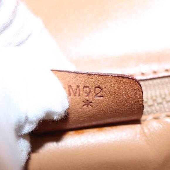 CELINE Macadam Canvas Hand Bag Pvc Leather Brown - Picture 12 of 16